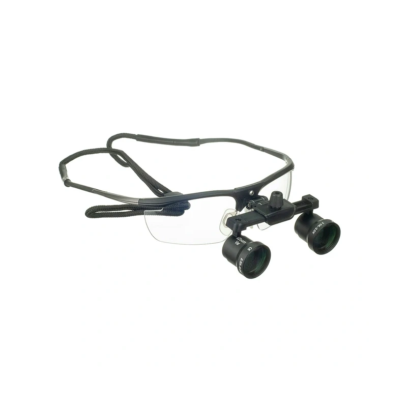 iZoom Flip-up Loupes Rudilite Frame - стоматологические бинокулярные лупы системы Flip-up на титановой оправе, рабочее расстояние 360-460 мм, увеличение 2.5х - 3.0x (мультизум) | DentLight (США)