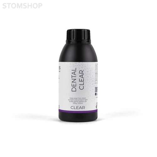 HARZ Labs Dental Clear - фотополимерная смола для печати прозрачных моделей, цвет прозрачный, 0.5 кг | HARZ Labs (Россия)