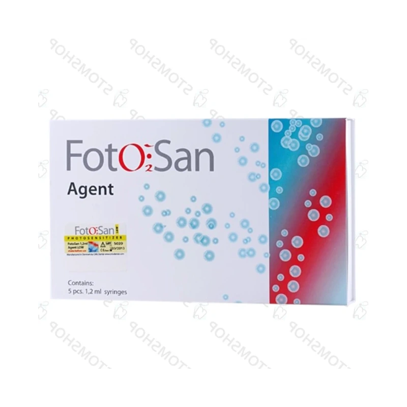 Фотосенсибилизатор FotoSan LOW в шприцах по 1.2 мл, низкая вязкость, 5 шт. | CMS Dental (Дания)