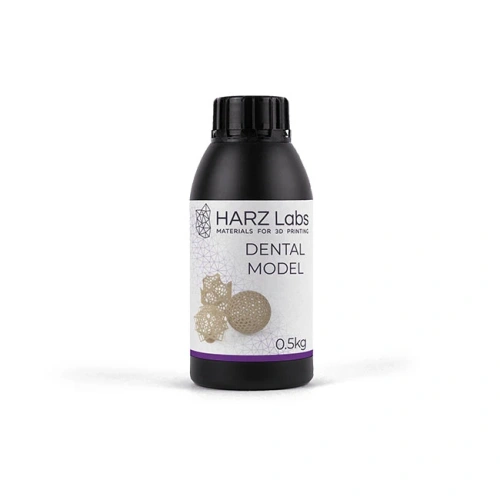 HARZ Labs Dental Model Beige - фотополимерная смола для печати моделей под термоформовку элайнеров и демонстрационных стоматологических моделей, цвет бежевый, 0.5 кг | HARZ Labs (Россия)