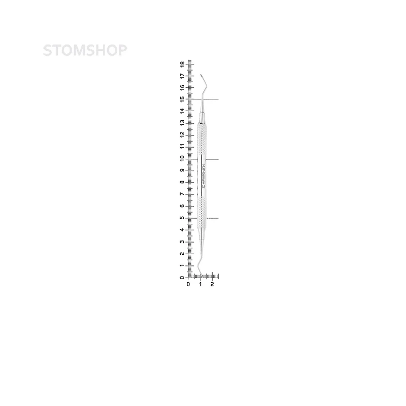 Кюрета Columbia, форма 4 R/L, ручка 8 мм | HLW Dental Instruments (Германия)
