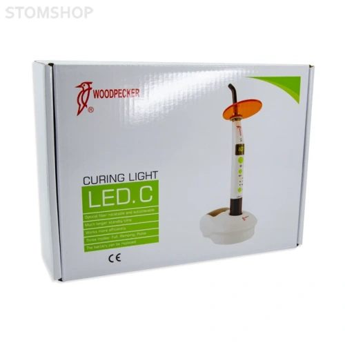LED.C - компактная беспроводная светодиодная фотополимеризационная лампа, с двумя аккумуляторами | Woodpecker (Китай)