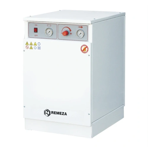 Remeza КМ-16.GMS150КД - безмасляный компрессор для одной стоматологической установки, с осушителем мембранного типа, с кожухом, с ресивером 16 л, 95 л/мин | Remeza (Белоруссия)