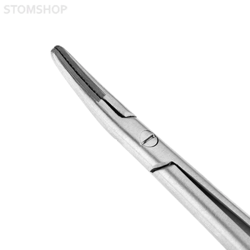 Иглодержатель-микро изогнутый Micro-Nadelhalter TC, длина 180 мм | HLW Dental Instruments (Германия)