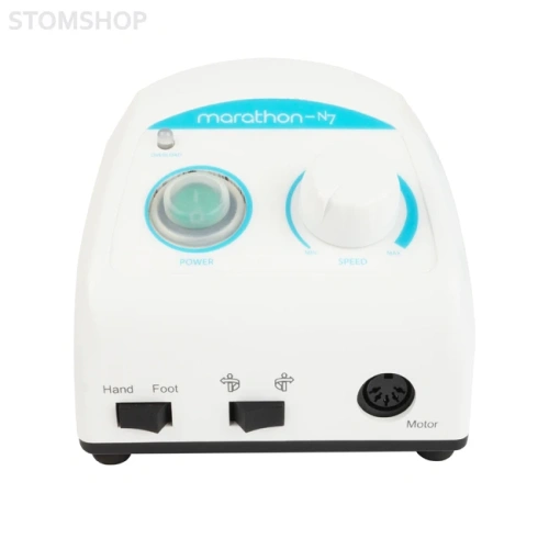 Marathon N7 NEW - зуботехнический микромотор повышенной мощности с наконечником SDE-SH37L М 45, 40000 об/мин, 45 Вт, педаль SFP-27 | Saeyang Microtech (Ю. Корея)