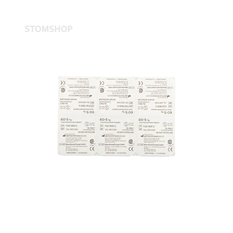 EQ-S Tip 15/.02 - насадки для эндоирригатора EQ-S, 30 шт. | Meta Biomed (Ю. Корея)