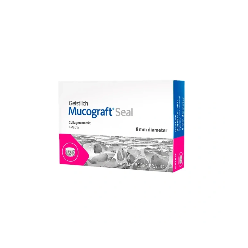 Mucograft Seal - мембрана коллагеновая защитная васкуляризируемая, диаметр 8 мм | Geistlich Pharma (Швейцария)