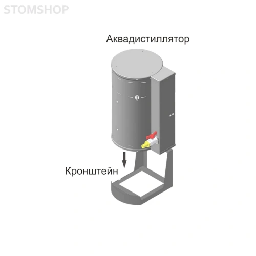 Кронштейн для крепления дистилляторов АЭ-10 и АЭ-15 на стену | Ливам ПФ (Россия)