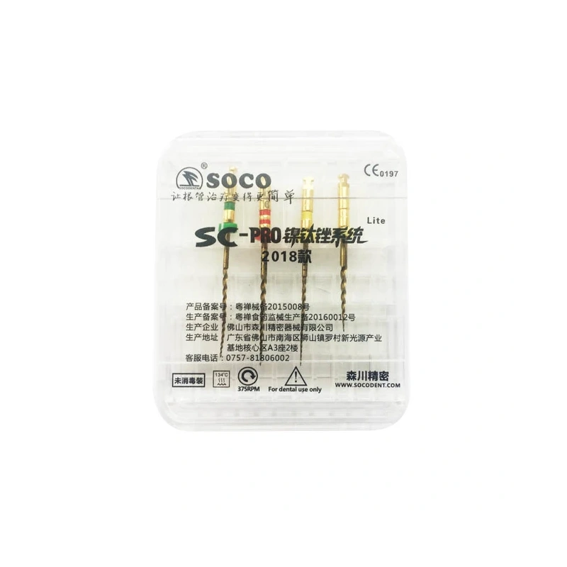 SOCO SC PRO Lite ассорти - машинные файлы с памятью формы, длина 25 мм, 4 шт. | SOCO (Китай)