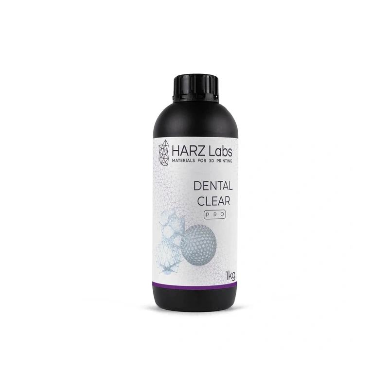 HARZ Labs Dental Clear PRO - фотополимерная смола, прозрачная, 1 кг | HARZ Labs (Россия)