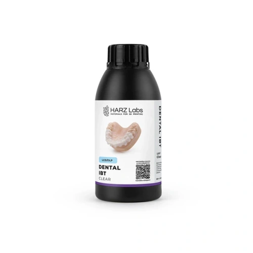 HARZ Labs Dental IBT - фотополимерная смола для изготовления капп для непрямого переноса брекетов, прозрачная, 0.5 кг | HARZ Labs (Россия)