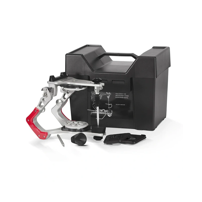 Arto XP 2s + Adesso Multisplit Junior - артикулятор с монтажными пластинами, среднеанатомический Non-Arcon, с функцией бокового смещения, 126 мм | Baumann Dental GmbH (Германия)