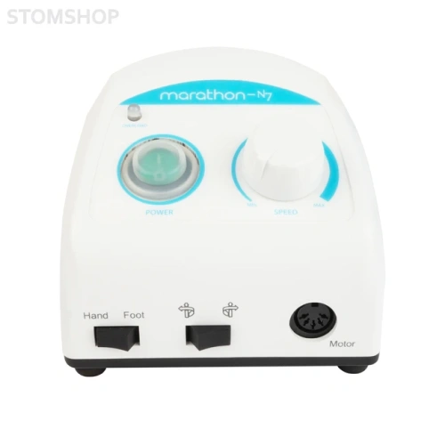 Marathon N7 NEW - зуботехнический микромотор повышенной мощности с наконечником SDE-SH40С, 40000 об/мин, 45 Вт, педаль FS60 | Saeyang Microtech (Ю. Корея)