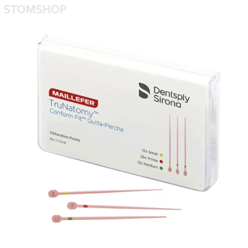 TruNatomy Conform-Fit GP - штифты гуттаперчевые, 60 шт. | Dentsply - Maillefer (Швейцария)