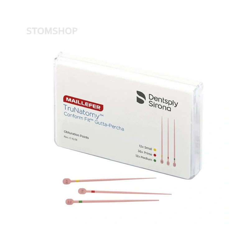 TruNatomy Conform-Fit GP - штифты гуттаперчевые, 60 шт. | Dentsply - Maillefer (Швейцария)
