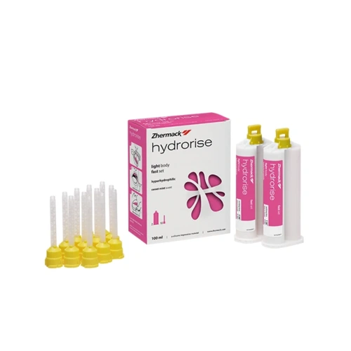 Hydrorise Light Body Fast Set А - слепочный материал, A-силикон высокой вязкости, 2x50 мл | Zhermack (Италия)