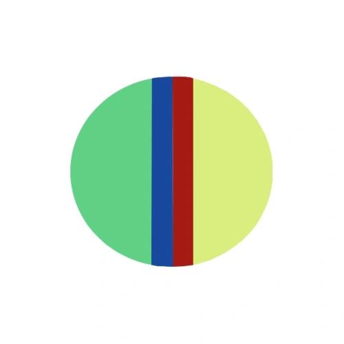 Erkoflex multicoloured - термоформовочные пластины, четырехцветные, круглые, диаметр 125 мм, 1 шт. | Erkodent (Германия)