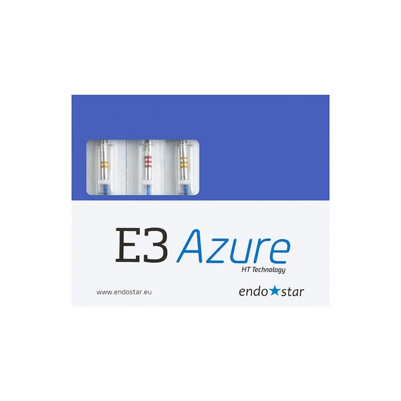 E3 Azure Small - машинные файлы 20/06, 25/04, 20/04 21 мм, 3 шт. в упаковке | Endostar (Польша)