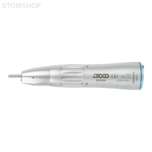 SOCO D24-S - прямой наконечник с фиброоптикой и внутренним охлаждением, 1:1 | SOCO (Китай)