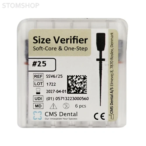 Soft-Core Size Verifier - инструмент для определения длины корневого канала, 12 шт. | CMS Dental (Дания)