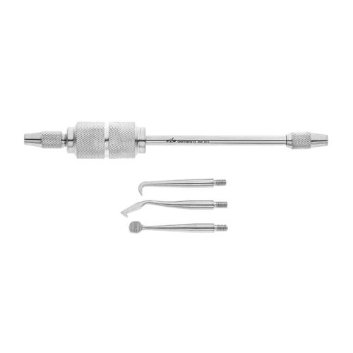 Коронкосниматель ручной nach Morell, двусторонний, в комплекте 3 насадки | HLW Dental Instruments (Германия)