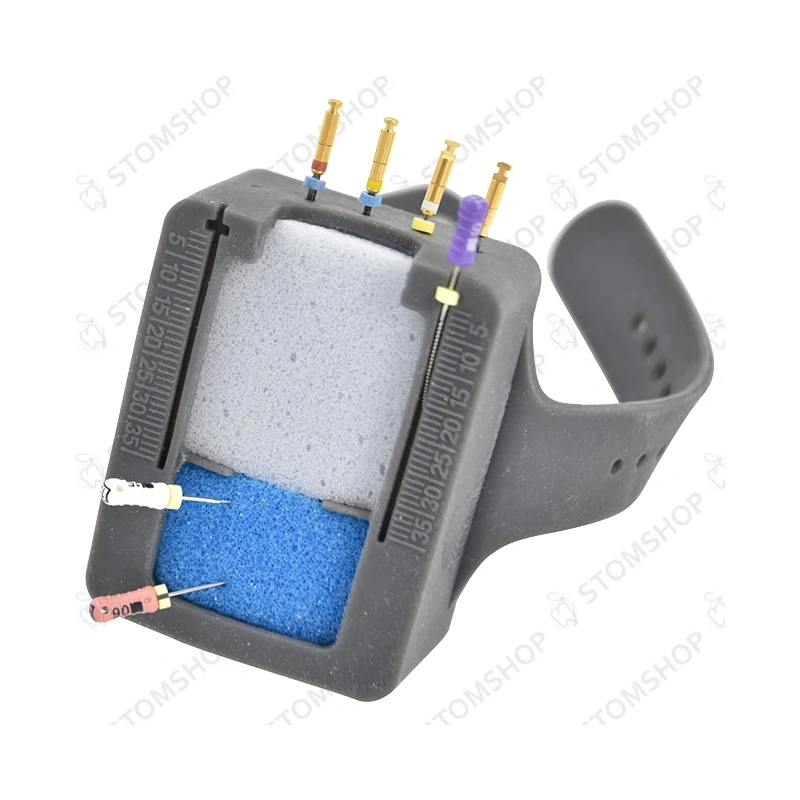 ERGO Starter kit + Foam refill - силиконовый браслет для организации и чистки эндодонтических инструментов с набором губок, 48 шт. | Style Italiano (Италия)