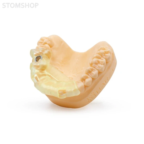 HARZ Labs Dental Yellow Clear Pro - фотополимерная смола для печати автоклавируемых хирургических шаблонов, цвет прозрачный желтый, 0.5 кг | HARZ Labs (Россия)