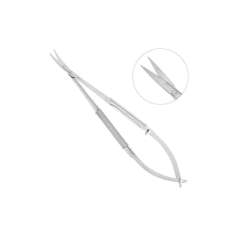 Ножницы хирургические изогнутые Castroviejo-Gomel, 140 мм | HLW Dental Instruments (Германия)