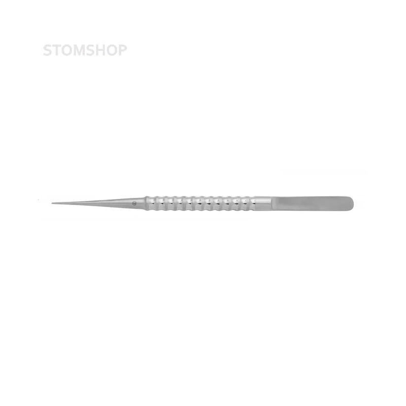 Micro forceps - атравматический микрохирургический прямой пинцет, с насечками, длина 173 мм, ширина 0,8 мм | Devemed (Германия)