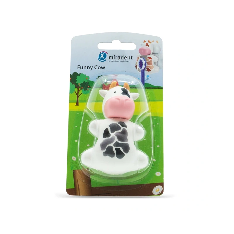 Funny Cow (Kорова) - гигиенический футляр для зубных щёток с дверками-защёлками | Hager & Werken (Германия)