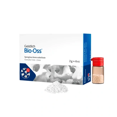 BIO-OSS - натуральный костнозамещающий материал, 2.0 г, гранулы 1-2 мм, размер L | Geistlich Pharma (Швейцария)