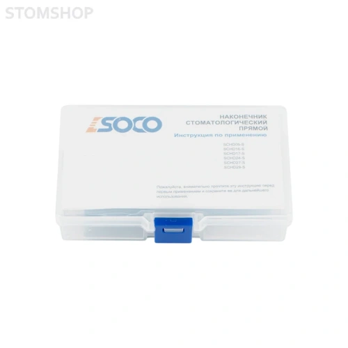 SOCO D24-S - прямой наконечник с фиброоптикой и внутренним охлаждением, 1:1 | SOCO (Китай)