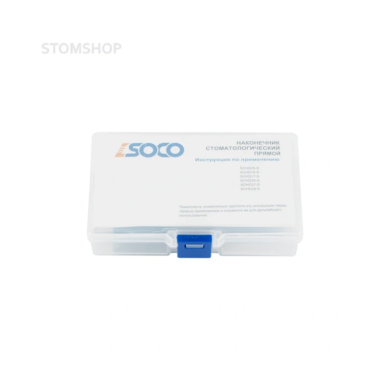 SOCO D24-S - прямой наконечник с фиброоптикой и внутренним охлаждением, 1:1 | SOCO (Китай)