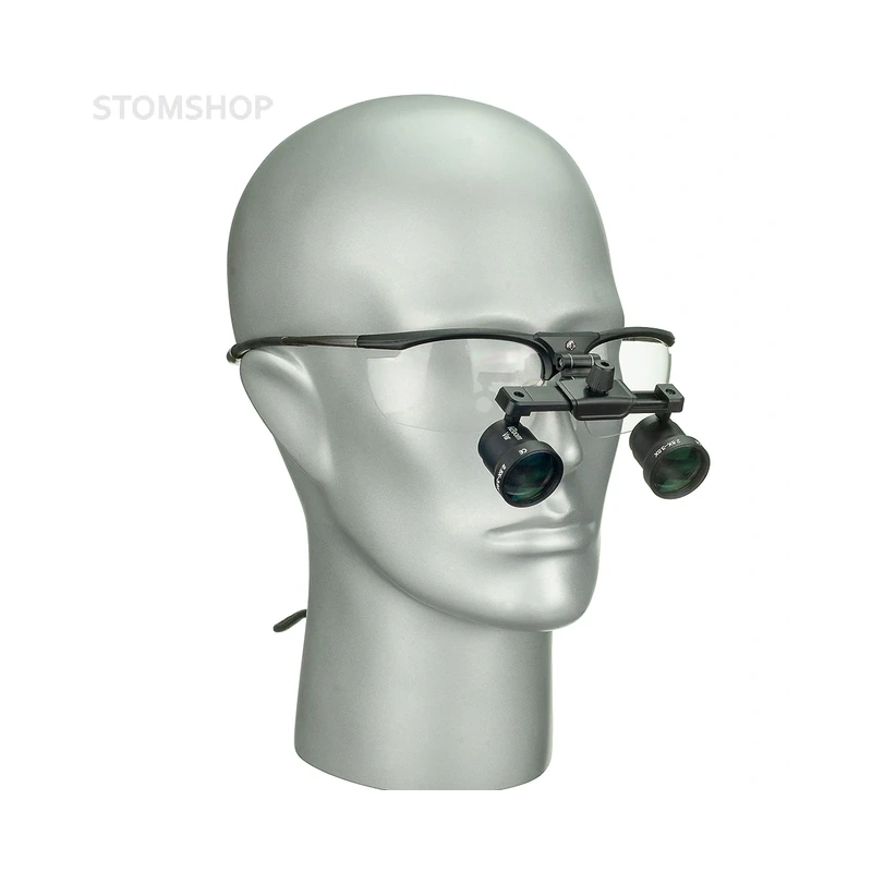 iZoom Flip-up Loupes Rudilite Frame - стоматологические бинокулярные лупы системы Flip-up на титановой оправе, рабочее расстояние 360-460 мм, увеличение 2.5х - 3.0x (мультизум) | DentLight (США)