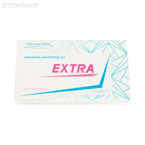 Amazing White Universal Extra 37% + activator agent на 4 персоны - набор для эффективного отбеливания с лампой или без | Amazing White (США)