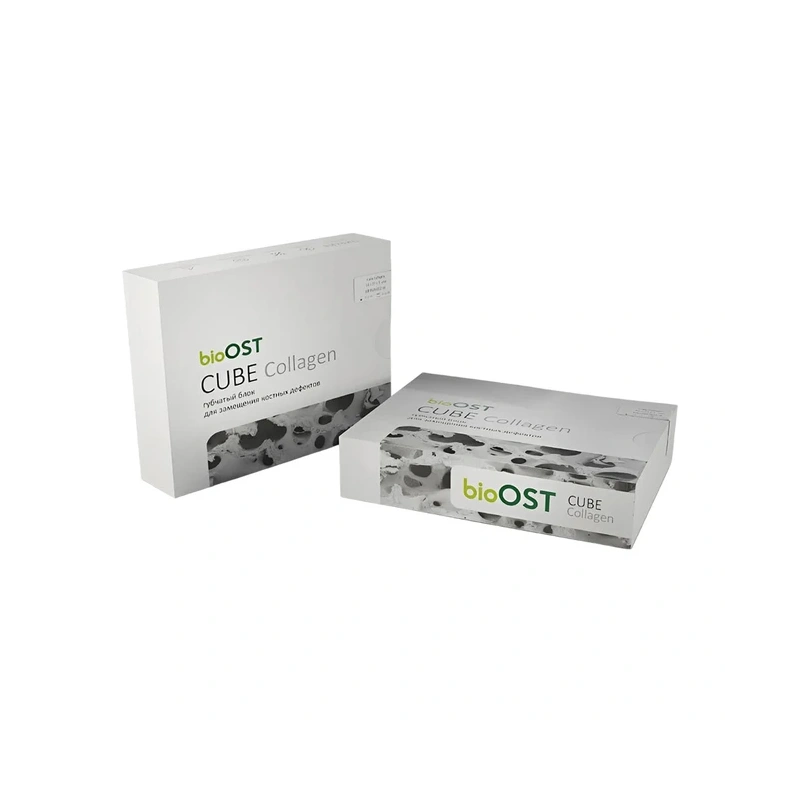 bioOST CUBE Collagen - блок губчатый | Cardioplant (Россия)