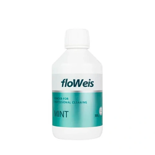 FloWeis Mint - профилактический порошок для аппаратов Air Flow на основе бикарбоната натрия, 30-40 мкм, со вкусом мяты, 300 г | Nanoplant (Германия)
