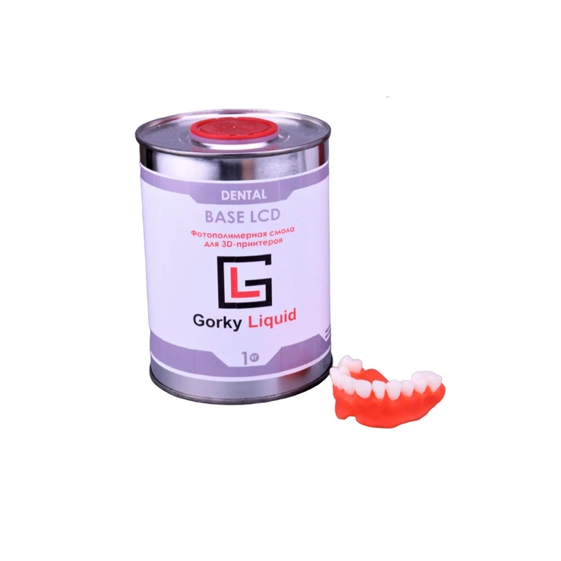 Gorky Liquid Dental Base LCD/DLP - фотополимерная смола для демонстрационных моделей десны, цвет розовый, 1 кг | Gorky Liquid (Россия)