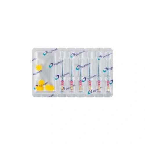 E-FLEX Blue - машинные файлы NiTi с памятью формы, конус 04, длина 25 мм, размер 12,5, 6 шт. | Eighteeth (Китай)