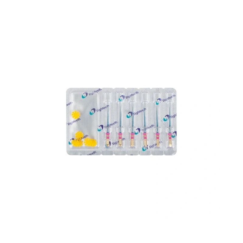 E-FLEX Blue - машинные файлы NiTi с памятью формы, конус 04, длина 25 мм, размер 12,5, 6 шт. | Eighteeth (Китай)