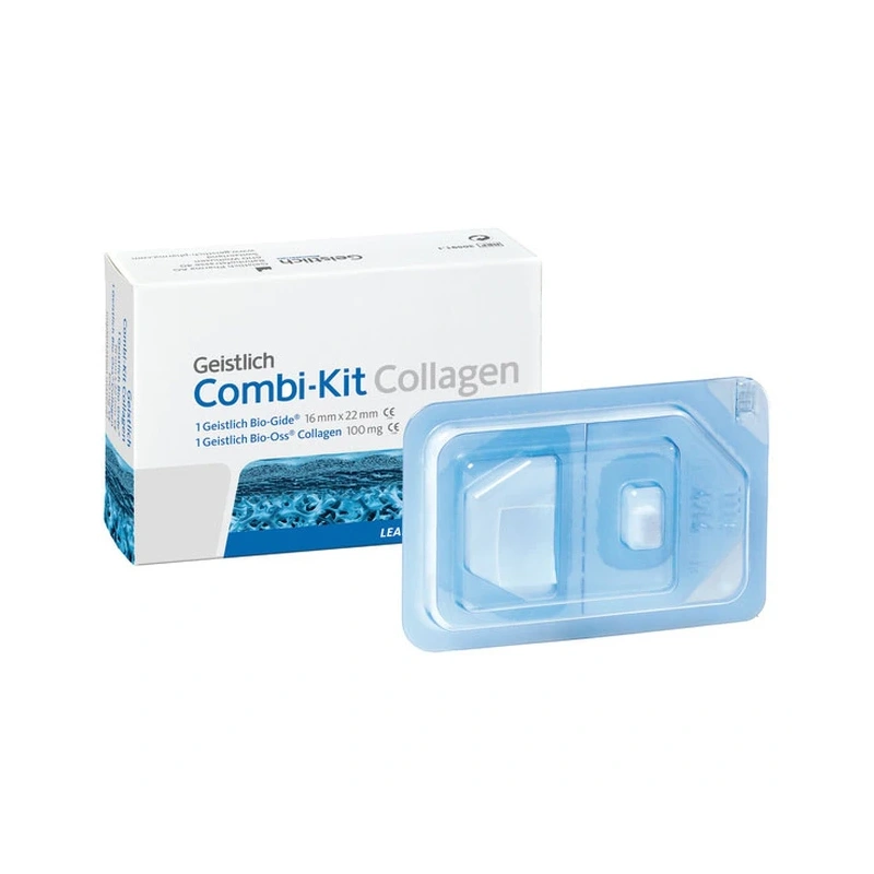 COMBI-KIT Collagen - набор для направленной костной регенерации: BIO-OSS Collagen 100 мг И BIO-GIDE 16х22 мм | Geistlich Pharma (Швейцария)