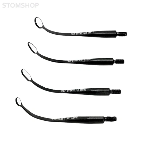 BLACK MICROflex ultra - стоматологическое ультраяркое микрозеркало с гнущейся ручкой, антибликовое DLC-покрытие, диаметр 3 мм | Hahnenkratt (Германия)