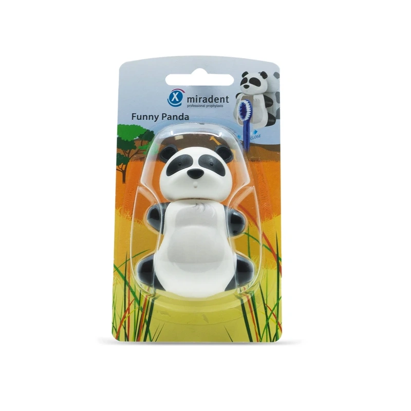 Funny Panda (Панда) - гигиенический футляр для зубных щёток с дверками-защёлками | Hager & Werken (Германия)