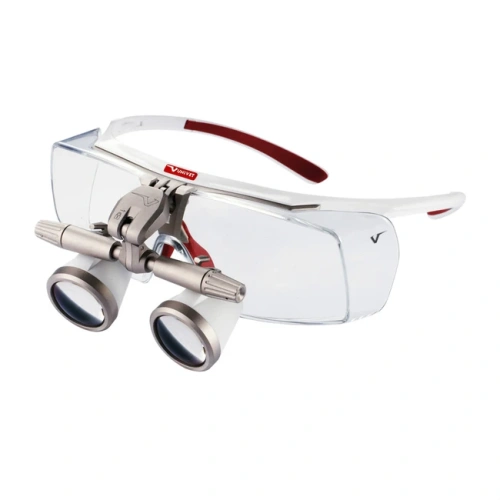 Evo - бинокулярные лупы системы Flip-up, рабочее расстояние 300-500 мм, увеличение 2.5x | Univet (Италия)