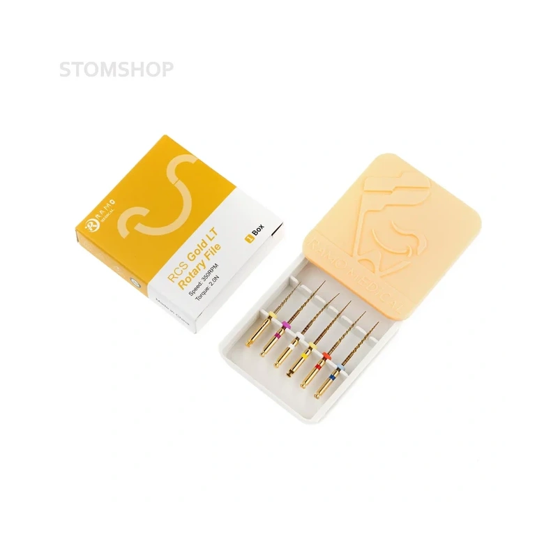 RCS Gold LT - машинные файлы, размеры SX (Open File), S1, S2, F1, F2, F3, длина 25 мм, 6 шт. | Ramo Medical (Китай)