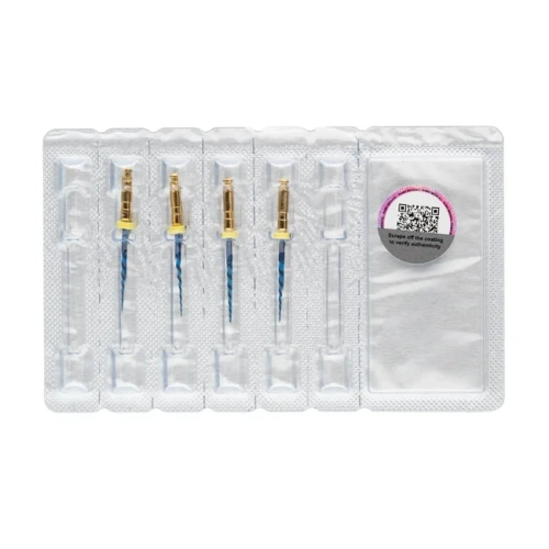 RCS Blue Orifice - машинные файлы, размер 17/08 (Open File), длина 19 мм, 4 шт. | Ramo Medical (Китай)