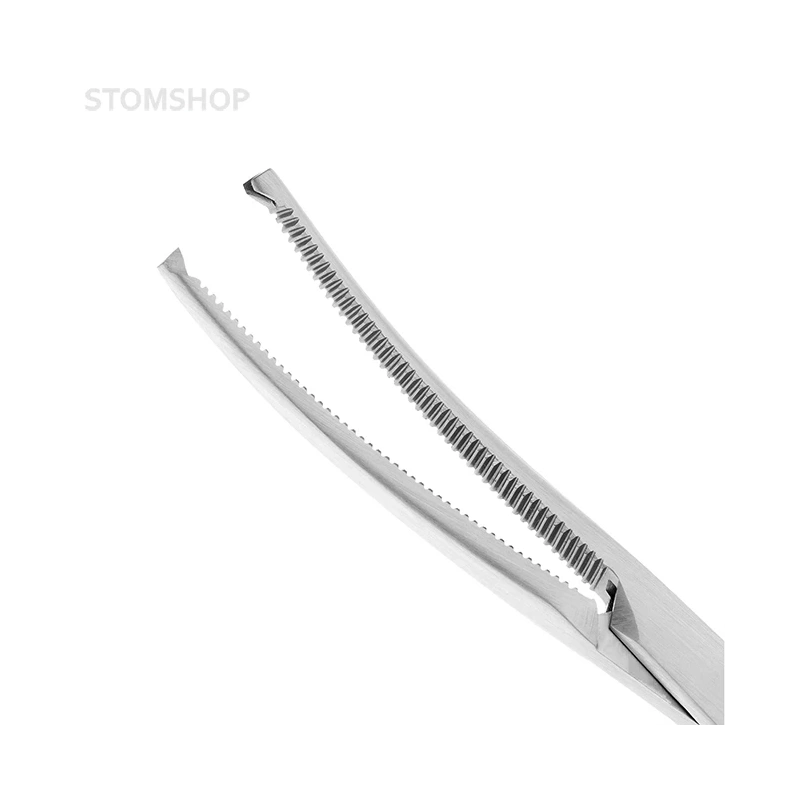 Зажим хирургический с зубчиками изогнутый Kocherklemme, 15 см | HLW Dental Instruments (Германия)