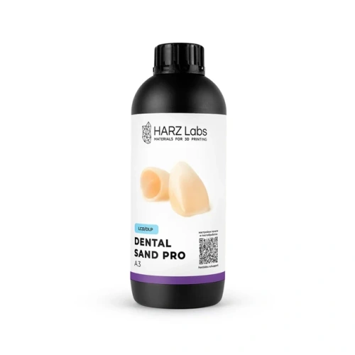 HARZ Labs Dental Sand (A3) PRO - фотополимерная смола, цвет бежевый, 1 кг | HARZ Labs (Россия)