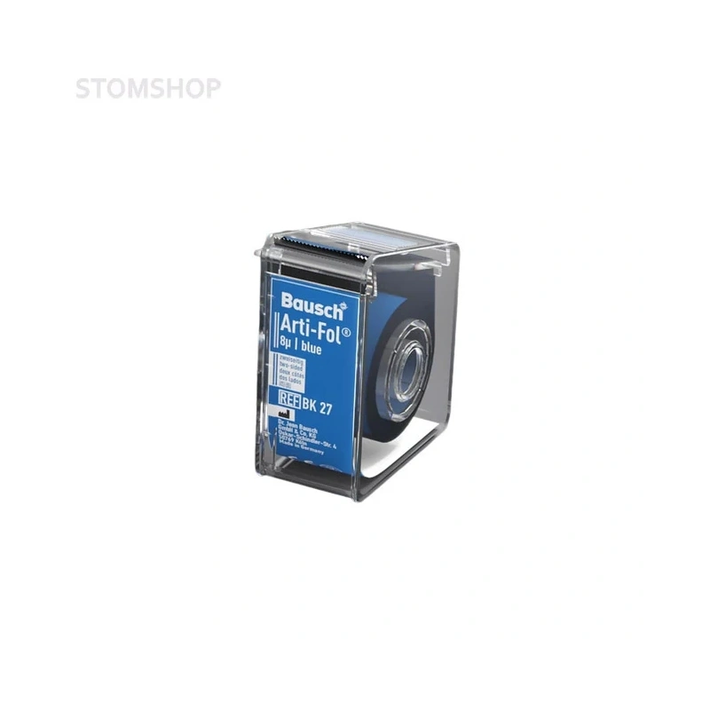 Bausch BK 27 Arti-Fol - фольга окклюзионная двусторонняя синяя, толщина 8 мкм, рулон 22 мм x 20 м | Bausch (Германия)