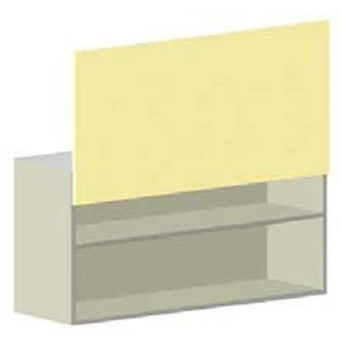SHY.048 - настенный модуль с 2 полками и вертикально открывающейся дверцей | CATO (Италия)
